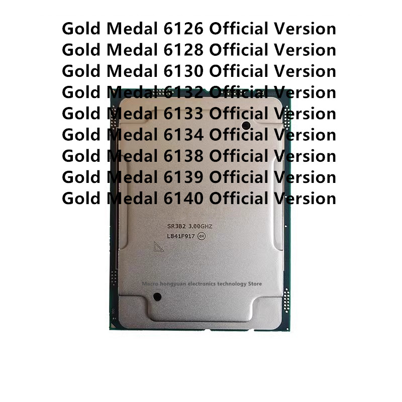 Gold 6138 - XEON resmi altın madalyalı CPU versiyonu