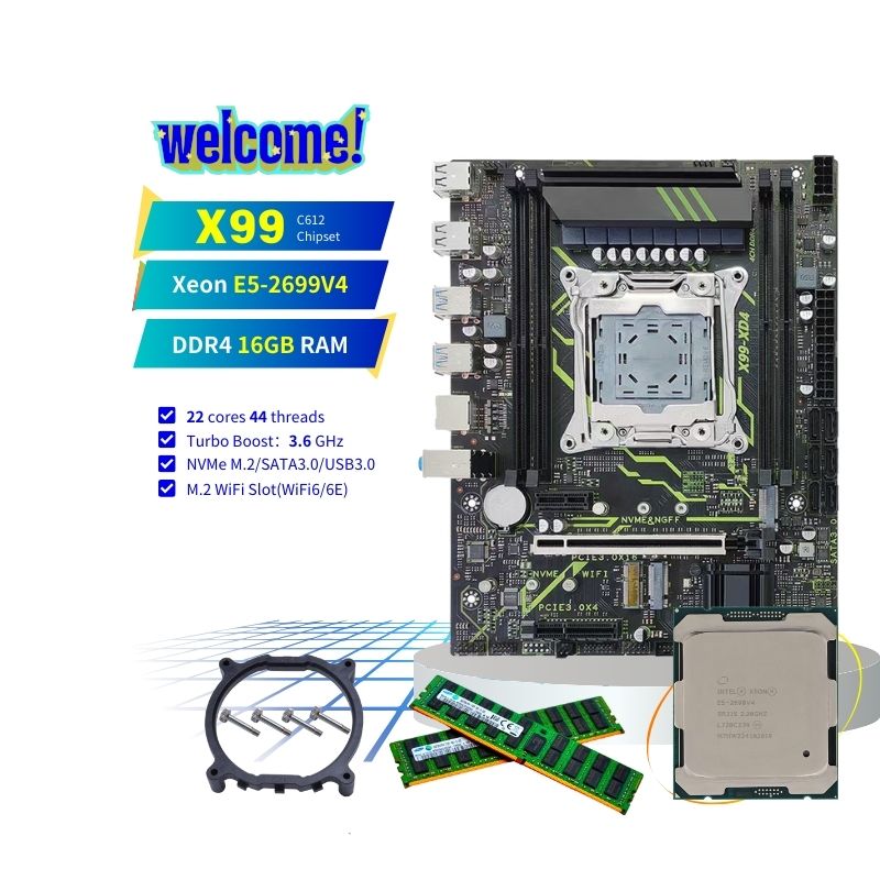 E5 2699 V4 - PANDL Masaüstü Bilgisayar Kombinasyonu Seti Matx