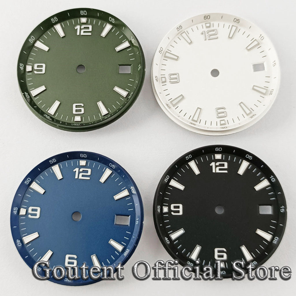 Gold 6138 - Goutent 31mm steril saat kadranı siyah