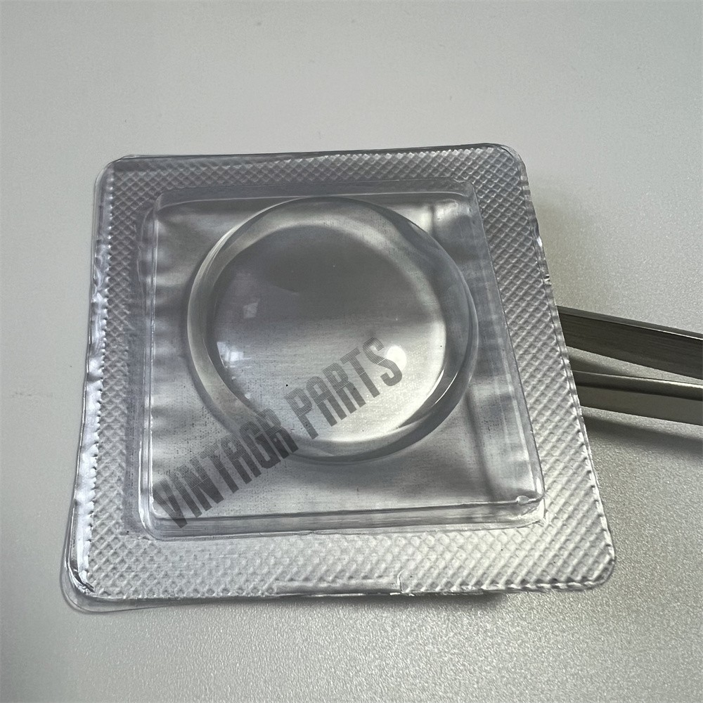 Gold 6138 - 33mm Düz Çift Kubbe Mineral Cam