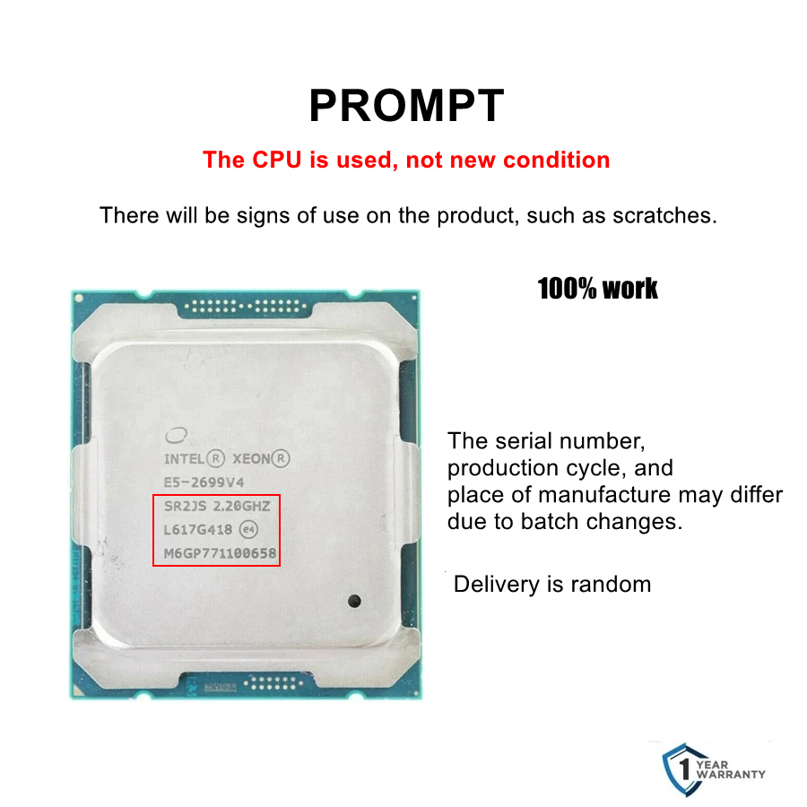 Intel xeon E5 2699 V4 CPU 22 Ç - E5 2699 V4 incelemesi ve fiyatı
